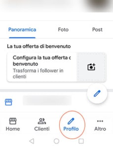 Google My Business da APP