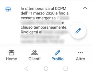 Testo Informativo su Google My Business